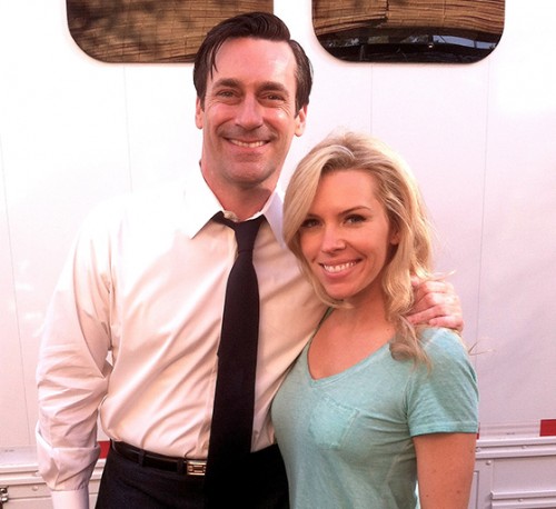 Kirstin Ford with Jon Hamm - The Acting Center Student Spotlight